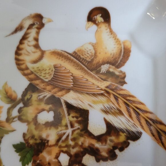 ANDREA BY SADEK SQUARE PLATE WITH PHEASANTS DESIGN 8916 - Picture 2 of 6